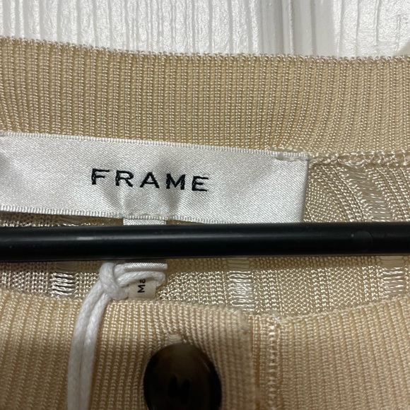 Frame Denim Beige Ribbed Top - Picture 3 of 4